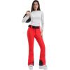 GSOU SNOW Ski Pants Women Snowboard Snow Pants Slim Insulated Warm Waterproof Windproof Winter Outdoor(Red)