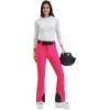 GSOU SNOW Ski Pants Women Snowboard Snow Pants Slim Insulated Warm Waterproof Windproof Winter Outdoor(Rose Red)