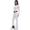 GSOU SNOW Ski Pants Women Snowboard Snow Pants Slim Insulated Warm Waterproof Windproof Winter Outdoor(White)