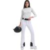 GSOU SNOW Ski Pants Women Snowboard Snow Pants Slim Insulated Warm Waterproof Windproof Winter Outdoor(White)