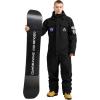 GSOU SNOW Ski Suits Women Men One Piece Snow Suits Waterproof Windproof Men Snowsuit Insulated Ski Jumpsuit for Snow Sports(Black)