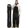 GSOU SNOW Ski Suits Women Men One Piece Snow Suits Waterproof Windproof Men Snowsuit Insulated Ski Jumpsuit for Snow Sports(Black Beige)