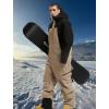 GSOU SNOW Ski Suits Women Men One Piece Snow Suits Waterproof Windproof Men Snowsuit Insulated Ski Jumpsuit for Snow Sports(Black Khaki)
