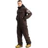 GSOU SNOW Ski Suits Women Men One Piece Snow Suits Waterproof Windproof Men Snowsuit Insulated Ski Jumpsuit for Snow Sports(Dark Brown)