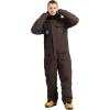 GSOU SNOW Ski Suits Women Men One Piece Snow Suits Waterproof Windproof Men Snowsuit Insulated Ski Jumpsuit for Snow Sports(Dark Brown)