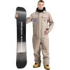 GSOU SNOW Ski Suits Women Men One Piece Snow Suits Waterproof Windproof Men Snowsuit Insulated Ski Jumpsuit for Snow Sports(Khaki)
