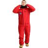 GSOU SNOW Ski Suits Women Men One Piece Snow Suits Waterproof Windproof Men Snowsuit Insulated Ski Jumpsuit for Snow Sports(Red)