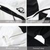 GSOU SNOW Ski Suits Women Men One Piece Snow Suits Waterproof Windproof Men Snowsuit Insulated Ski Jumpsuit for Snow Sports(White 1)