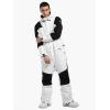 GSOU SNOW Ski Suits Women Men One Piece Snow Suits Waterproof Windproof Men Snowsuit Insulated Ski Jumpsuit for Snow Sports(White 1)