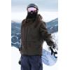 GSOU SNOW Snowboard Jacket Womens Ski Jacket Mens Snow Coat Baggy Waterproof Insulated Winter Hooded Mountain Coats(Caramel)