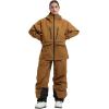 GSOU SNOW Snowboard Jacket Womens Ski Jacket Mens Snow Coat Baggy Waterproof Insulated Winter Hooded Mountain Coats(Coffee)