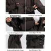 GSOU SNOW Snowboard Jacket Womens Ski Jacket Mens Snow Coat Baggy Waterproof Insulated Winter Hooded Mountain Coats(Dark Brown)