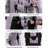 GSOU SNOW Snowboard Jacket Womens Ski Jacket Mens Snow Coat Baggy Waterproof Insulated Winter Hooded Mountain Coats(Lavender)
