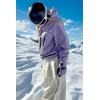 GSOU SNOW Snowboard Jacket Womens Ski Jacket Mens Snow Coat Baggy Waterproof Insulated Winter Hooded Mountain Coats(Lavender)