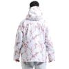 GSOU SNOW Snowboard Jacket Womens Ski Jacket Mens Snow Coat Baggy Waterproof Insulated Winter Hooded Mountain Coats(Pink White)