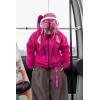 GSOU SNOW Snowboard Jacket Womens Ski Jacket Mens Snow Coat Baggy Waterproof Insulated Winter Hooded Mountain Coats(Rose)