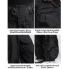 GSOU SNOW Women Men Ski Pants Snowboard Pants Super Baggy Snowboarding Loose Snow Sport Insulation Waterproof Windproof(Black)
