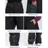 GSOU SNOW Women Men Ski Pants Snowboard Pants Super Baggy Snowboarding Loose Snow Sport Insulation Waterproof Windproof(Black Green)