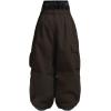 GSOU SNOW Women Men Ski Pants Snowboard Pants Super Baggy Snowboarding Loose Snow Sport Insulation Waterproof Windproof(Brown)