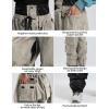 GSOU SNOW Women Men Ski Pants Snowboard Pants Super Baggy Snowboarding Loose Snow Sport Insulation Waterproof Windproof(Caramel)