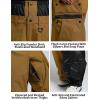 GSOU SNOW Women Men Ski Pants Snowboard Pants Super Baggy Snowboarding Loose Snow Sport Insulation Waterproof Windproof(Dark Coffee)