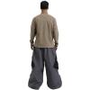 GSOU SNOW Women Men Ski Pants Snowboard Pants Super Baggy Snowboarding Loose Snow Sport Insulation Waterproof Windproof(Grey Black)