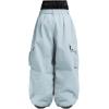 GSOU SNOW Women Men Ski Pants Snowboard Pants Super Baggy Snowboarding Loose Snow Sport Insulation Waterproof Windproof(Light Blue)