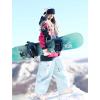 GSOU SNOW Women Men Ski Pants Snowboard Pants Super Baggy Snowboarding Loose Snow Sport Insulation Waterproof Windproof(Light Blue)