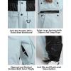 GSOU SNOW Women Men Ski Pants Snowboard Pants Super Baggy Snowboarding Loose Snow Sport Insulation Waterproof Windproof(Light Blue)