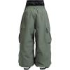 GSOU SNOW Women Men Ski Pants Snowboard Pants Super Baggy Snowboarding Loose Snow Sport Insulation Waterproof Windproof(Military Green)