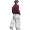 GSOU SNOW Women Men Ski Pants Snowboard Pants Super Baggy Snowboarding Loose Snow Sport Insulation Waterproof Windproof(White)
