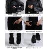 GSOU SNOW Women Ski Suit One Piece Snowsuit Snowboard Faux Fur Collar Slim Jumpsuit Jacket Insulated Windproof Outdoor Winter(Black White)