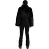 GSOU SNOW Women Ski Suit One Piece Snowsuit Snowboard Faux Fur Collar Slim Jumpsuit Jacket Insulated Windproof Outdoor Winter(Black-2)