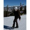 GSOU SNOW Women Ski Suit One Piece Snowsuit Snowboard Faux Fur Collar Slim Jumpsuit Jacket Insulated Windproof Outdoor Winter(Brown)