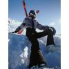 GSOU SNOW Women Ski Suit One Piece Snowsuit Snowboard Faux Fur Collar Slim Jumpsuit Jacket Insulated Windproof Outdoor Winter(Grey)