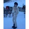 GSOU SNOW Women Ski Suit One Piece Snowsuit Snowboard Faux Fur Collar Slim Jumpsuit Jacket Insulated Windproof Outdoor Winter(Khaki-2)