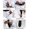 GSOU SNOW Women Ski Suit One Piece Snowsuit Snowboard Faux Fur Collar Slim Jumpsuit Jacket Insulated Windproof Outdoor Winter(White)