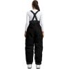 GSOU SNOW Womens Baggy Snowboard Pants Ski Bibs Snow Loose Overalls Waterproof Windproof Insulated Warm(Black)