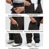 GSOU SNOW Womens Baggy Snowboard Pants Ski Bibs Snow Loose Overalls Waterproof Windproof Insulated Warm(Dark Coffee)