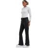 GSOU SNOW Womens Ski Pants Slim Fit Waterproof Insulated Snow Pants Flared Winter Outdoor Hiking Warm(Black)