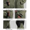 GSOU SNOW Women’s Snowboard Jacket Baggy Ski Jackets Waterproof Snow Hooded Coat Windproof Mountain Winter Outdoor Sports(Green)