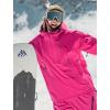 GSOU SNOW Women’s Snowboard Jacket Baggy Ski Jackets Waterproof Snow Hooded Coat Windproof Mountain Winter Outdoor Sports(Rose)
