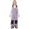 GSOU SNOW Kids Snow Bibs Boys Girls Ski Bib Snowboard Pants Insulated Waterproof Winter Overalls(3-16Years)(Lavender)