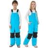 GSOU SNOW Kids Snow Bibs Girls Boys Snow Pants Ski Bib Overall Waterproof Windproof Warm for Winter (3-16Years)(Blue)