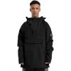 GSOU SNOW Men Ski Jacket Snowboard Snow Coat Warm Winter Waterproof Mountain Hooded(Dark Black)