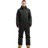 GSOU SNOW Men Ski Suit One Piece Snowsuit Snowboard Jumpsuit Jacket Pant Set Insulated Windproof Outwear Winter(Army Green)