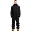 GSOU SNOW Men Ski Suit One Piece Snowsuit Snowboard Jumpsuit Jacket Pant Set Insulated Windproof Outwear Winter(Black)