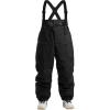 GSOU SNOW Men Snow Bibs Women Baggy Ski Pants Snowboard Overall Insulated Waterproof Windproof Warm Winter(Black)