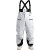GSOU SNOW Men Snow Bibs Women Baggy Ski Pants Snowboard Overall Insulated Waterproof Windproof Warm Winter(Grey)