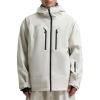 GSOU SNOW Mens Ski Jacket Baggy Snowboard Jacket Womens Insulated Snow Jacket Waterproof Windproof Loose Ski Coat for Skiing(Beige-100)